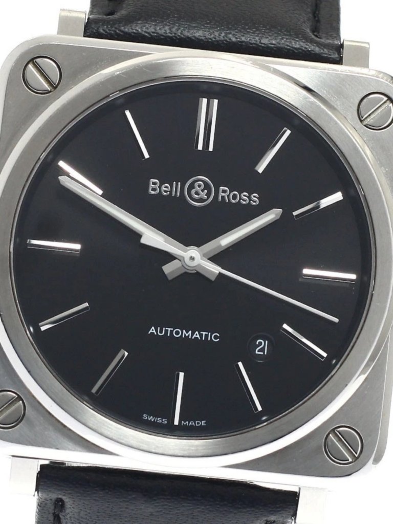 Bellross Brs92 Date Black Dial Automatic Boys Watch949382